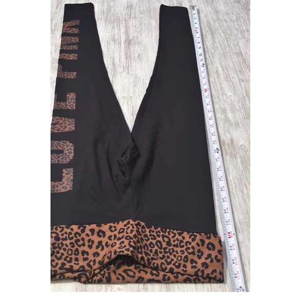 Vintage Y2K PINK Victoria's Secret Leopard Leggings Activewear Athleisure XS - Picture 5 of 7